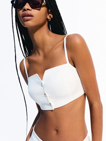 Bershka Vest in White