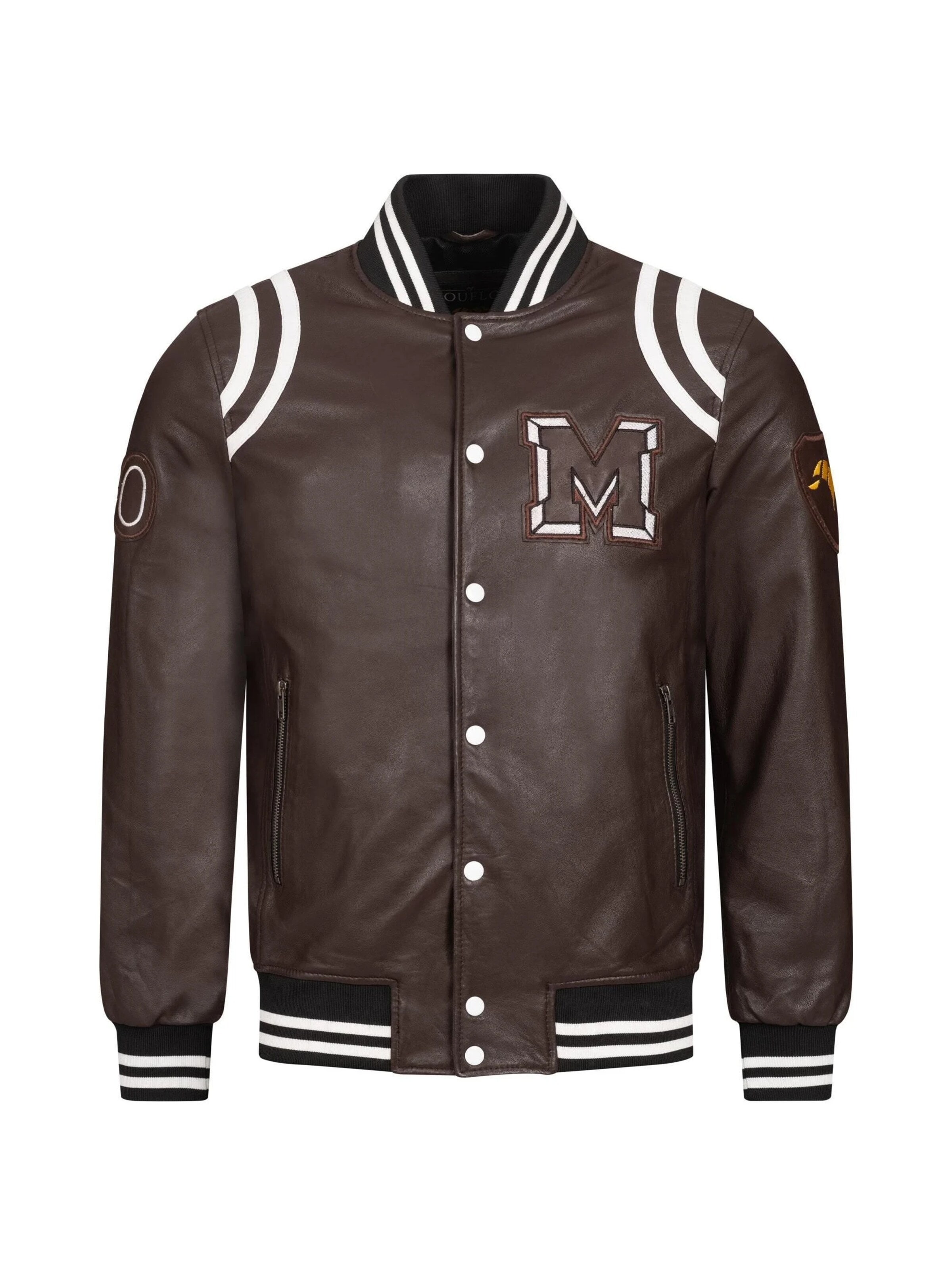 Mouflon Between-Season Jacket 'Luca' in Brown: front