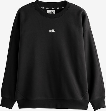 self. Sweatshirt in Schwarz: Vorderseite