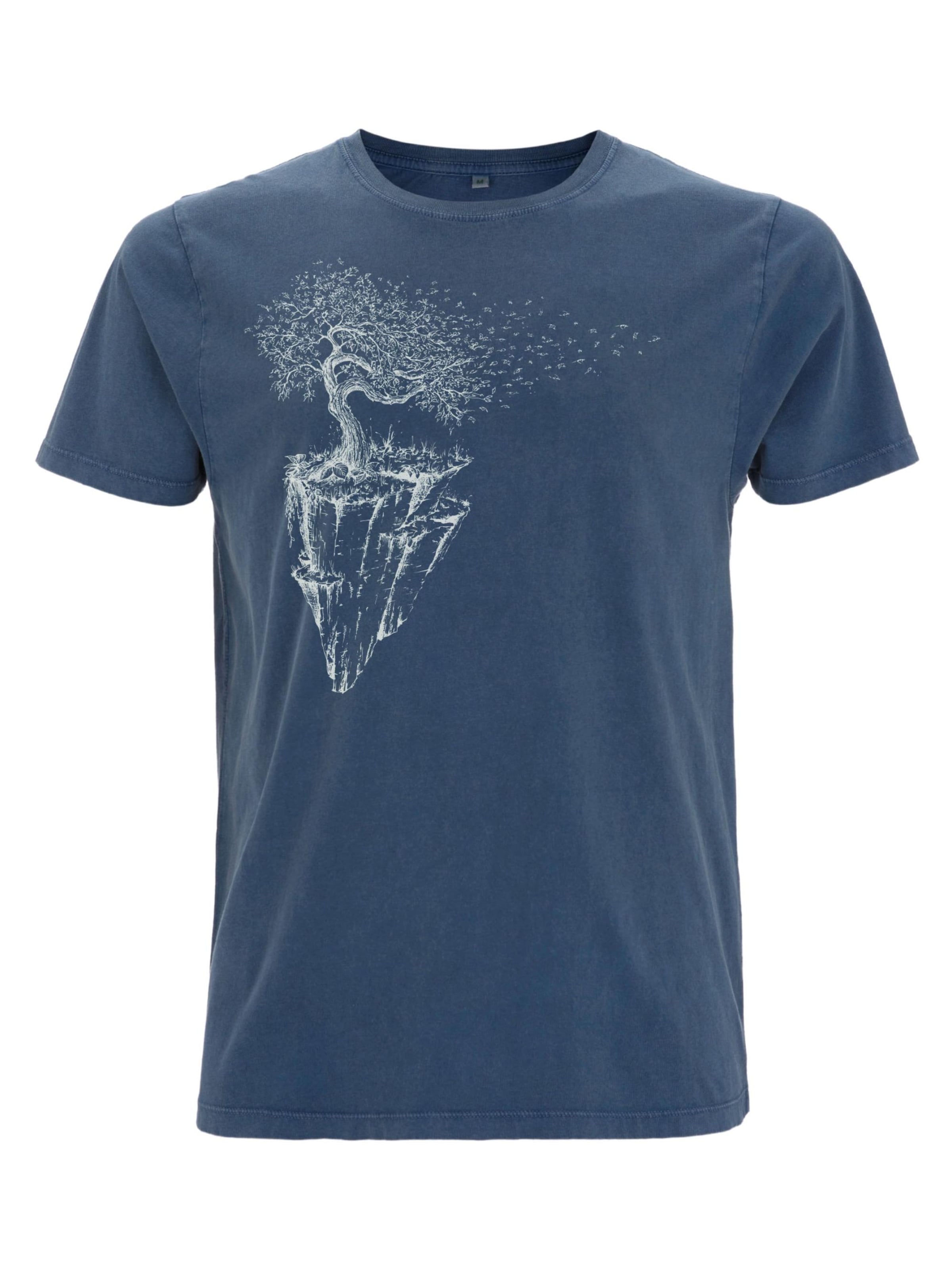 Life-Tree Shirt 'Fairwear Organic Maple Island' in Blue: front