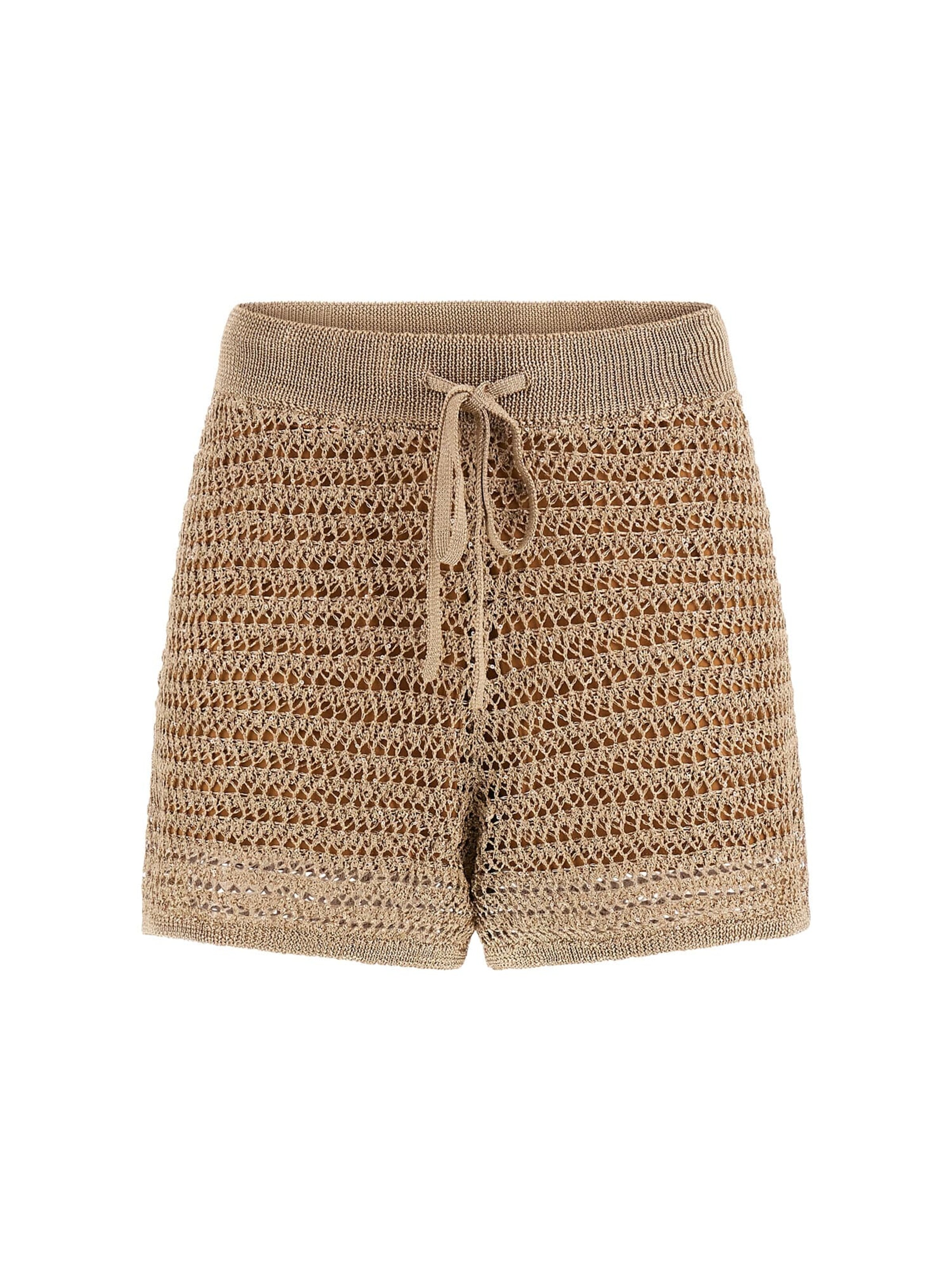 GUESS Slimfit Shorts in Braun: Vorderseite