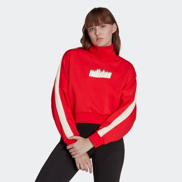 Sweat-shirt 'Ski Chic' ADIDAS ORIGINALS en rouge : devant