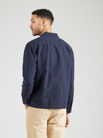 SELECTED HOMME Regular fit Button Up Shirt 'SLH-Leroy Sun' in Blue