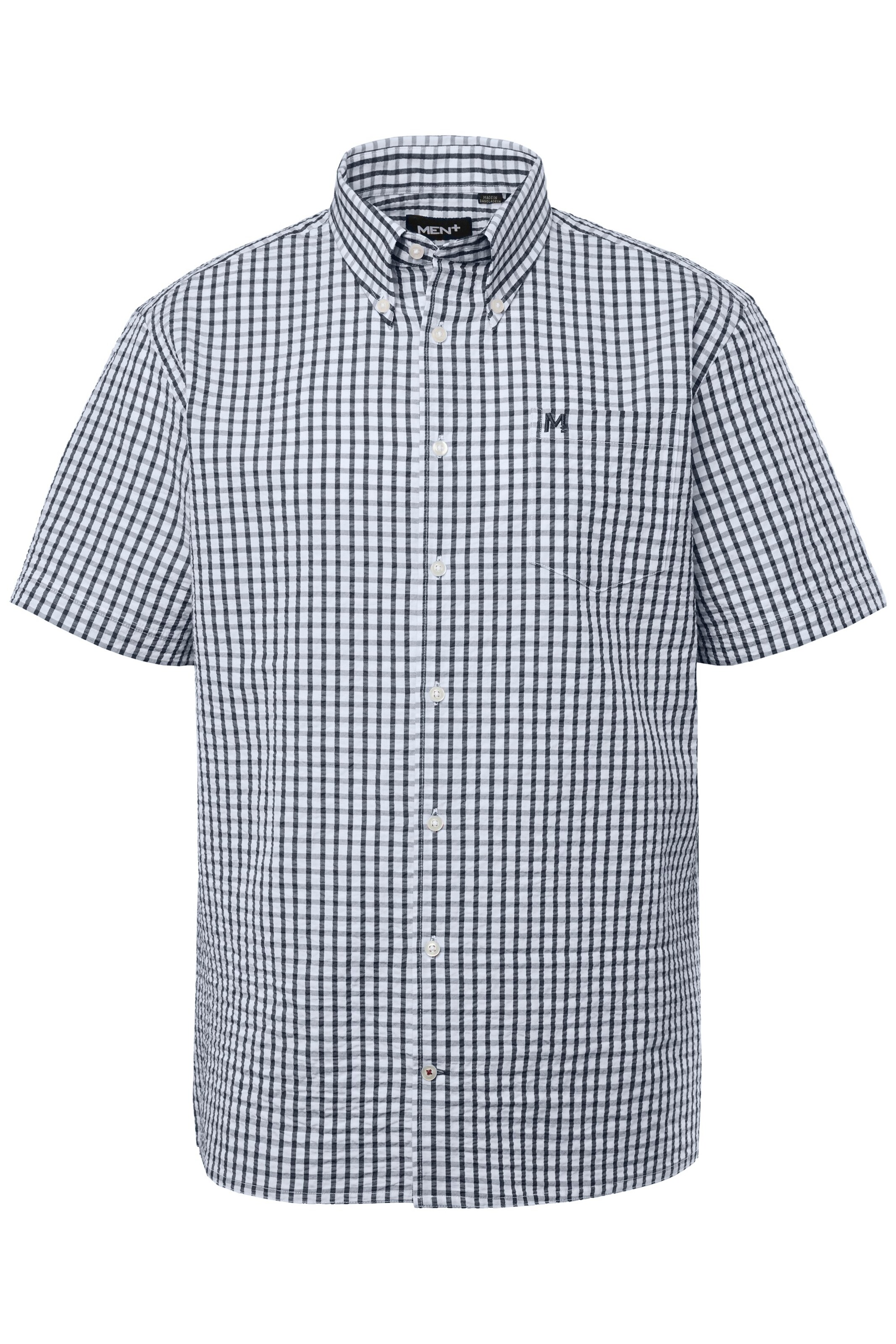 Men Plus Regular fit Overhemd in Blauw: voorkant