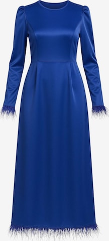 Abito da sera 'Feather Grace' di fashionshowcase in blu: frontale