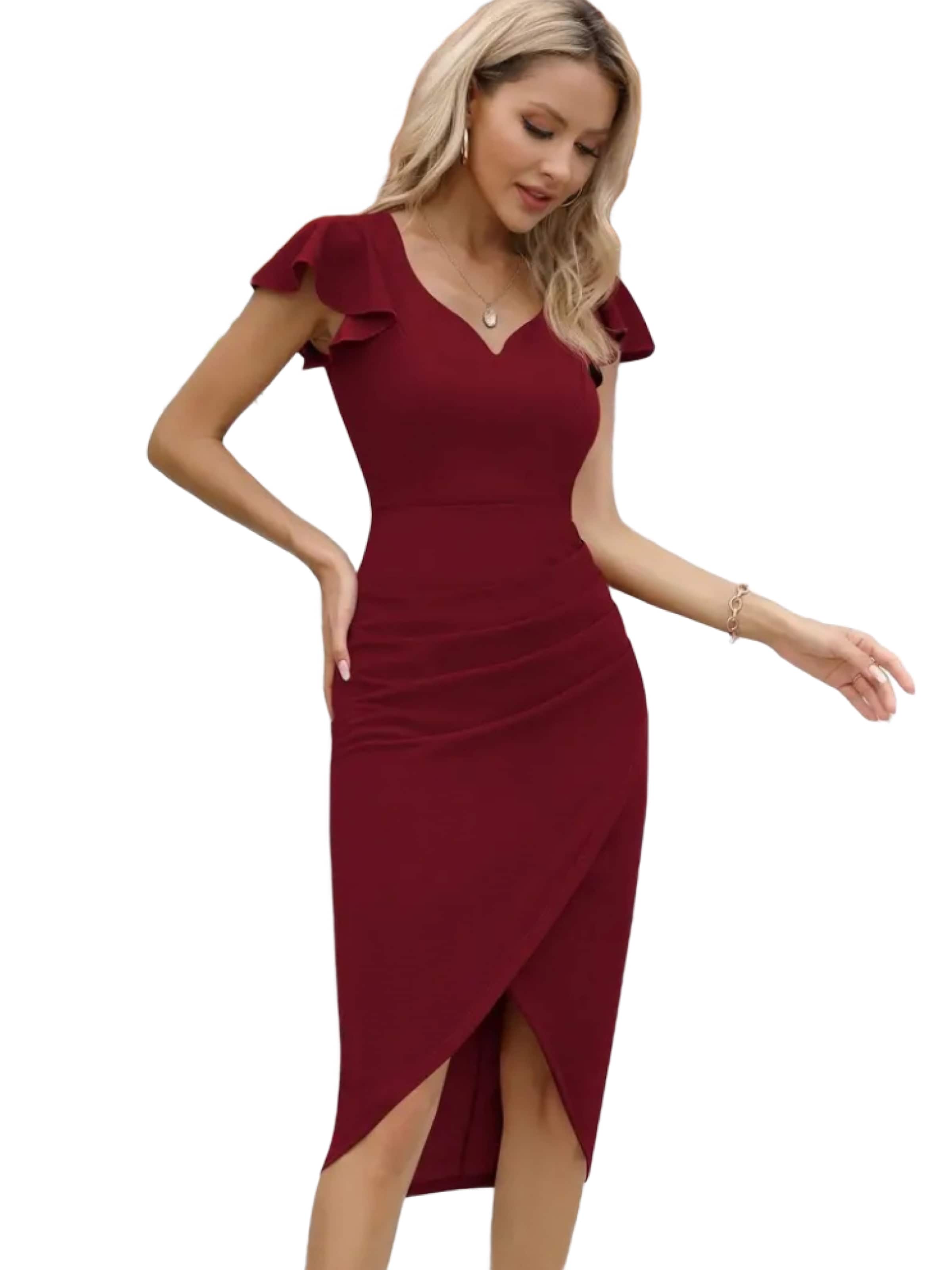 JANE's Cocktail dress in Red: front