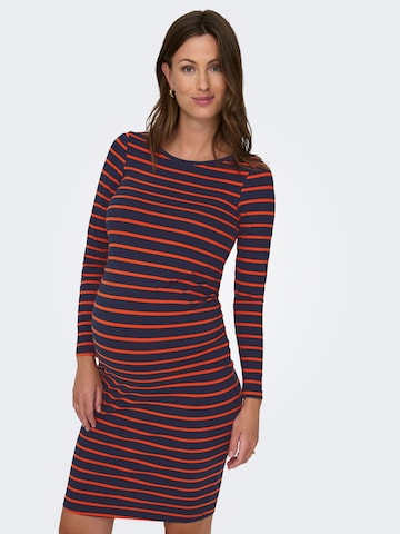 Only Maternity Jurk in Blauw: voorkant