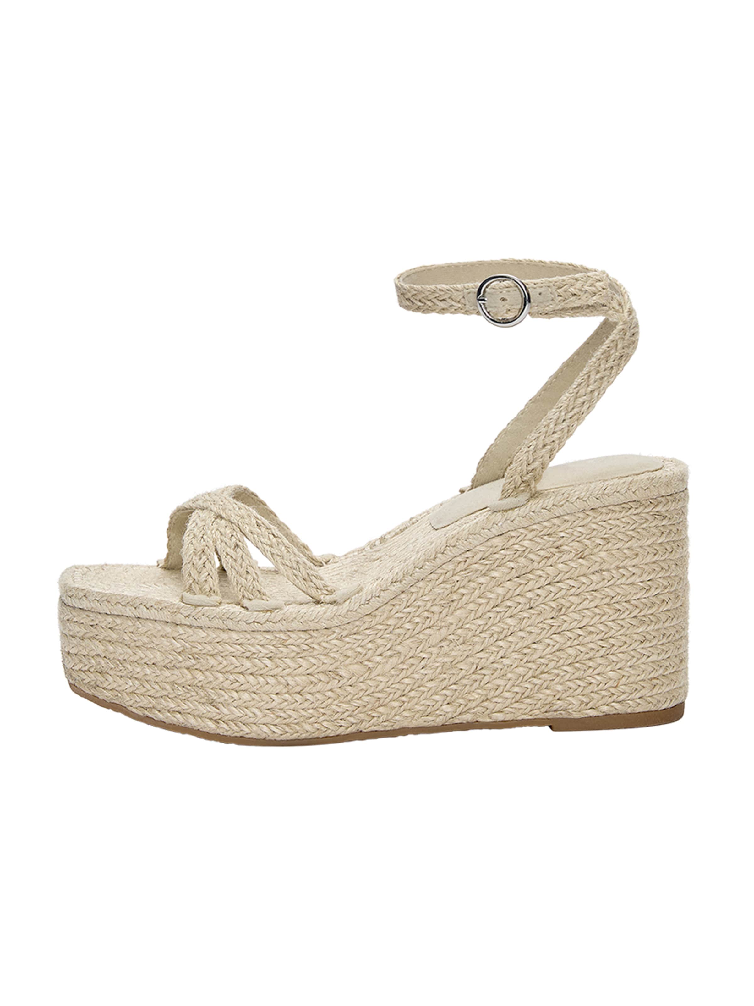 Pull&Bear Sandale in Weiß