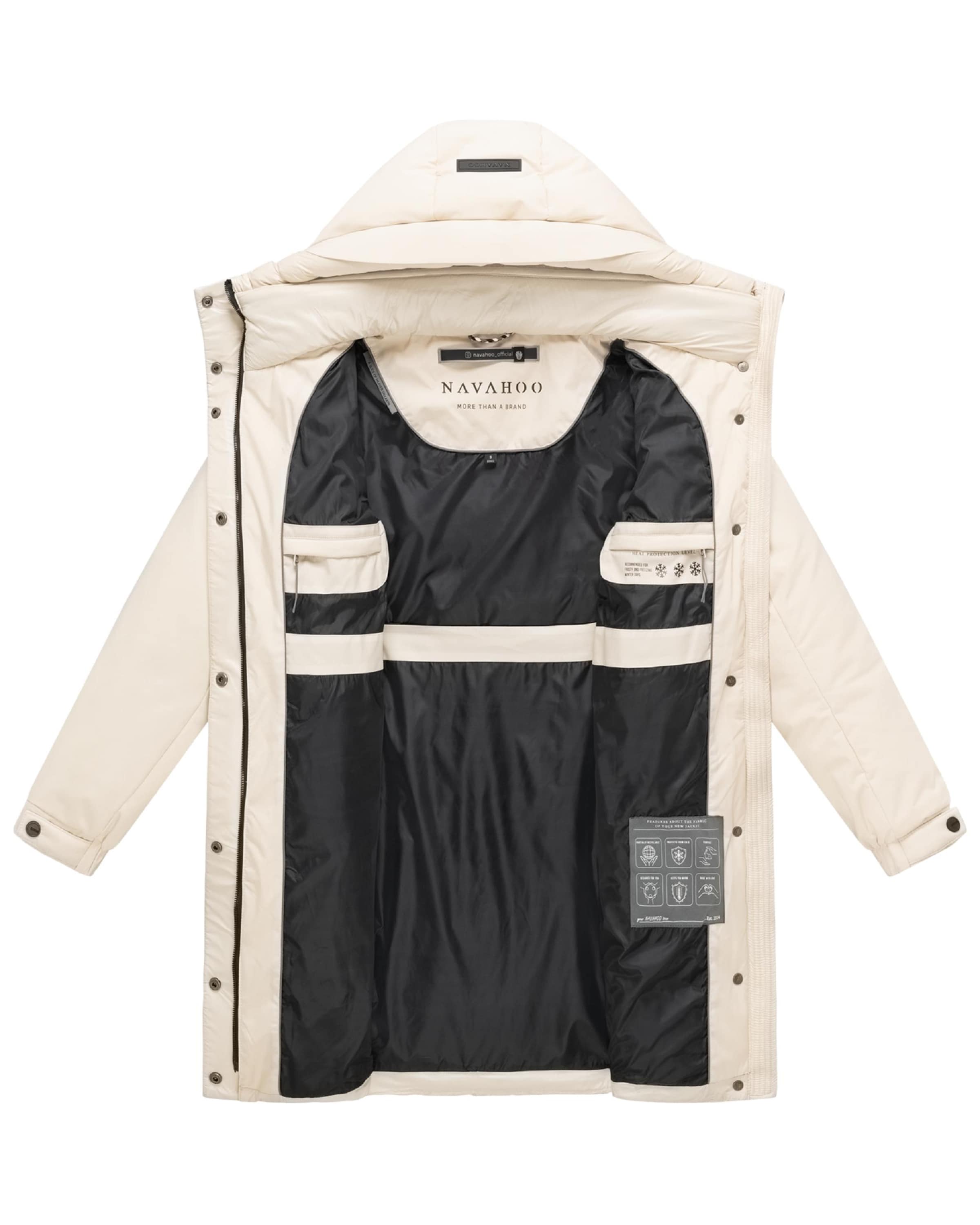 NAVAHOO Wintermantel in Beige