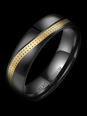 MARRYA Ring 'MARRYA Ehering BT-03 aus Black Titanium' in Grijs