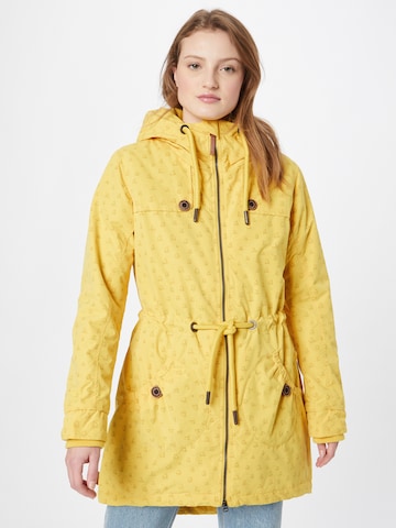 Parka mi-saison 'Charlotte' Alife and Kickin en jaune : devant