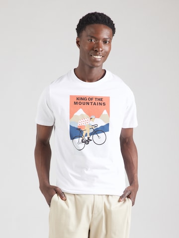 Lindbergh Футболка 'Cycling' в Белый: спереди
