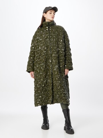 MADS NORGAARD COPENHAGEN Ανοιξιάτικο και φθινοπωρινό παλτό 'Brilliant' σε πράσινο: μπροστά