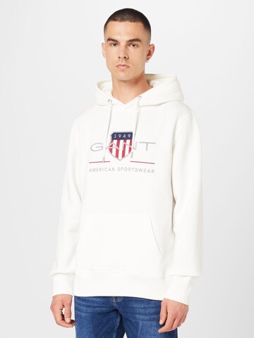 GANT Sweatshirt in Weiß: predná strana