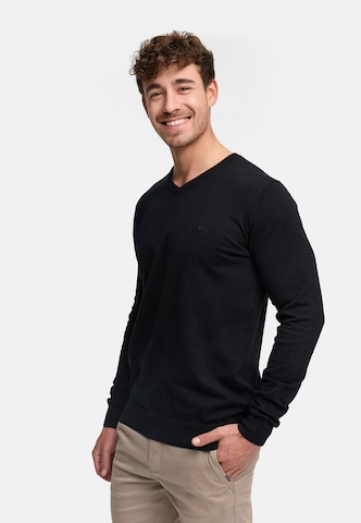 INDICODE JEANS Sweater 'Tikks' in Black
