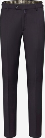 MEYER Slim fit Pleated Pants 'Bonn' in Blue: front