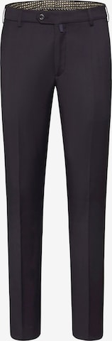 MEYER Slim fit Pleated Pants 'Bonn' in Blue: front