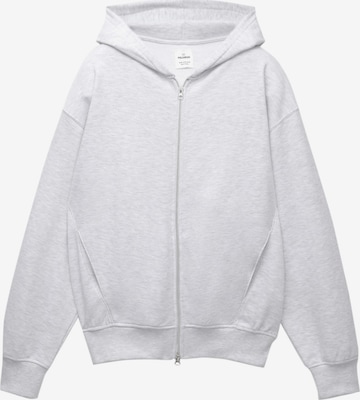 Veste de survêtement Pull&Bear en gris : devant
