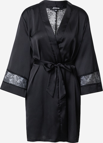 ETAM Dressing Gown 'SENTIMENT' in Black: front