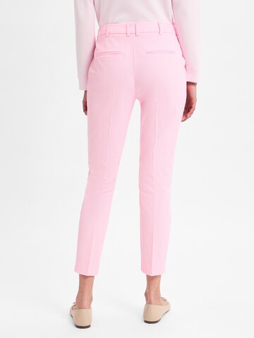 Marie Lund Slimfit Bandplooibroek in Rood