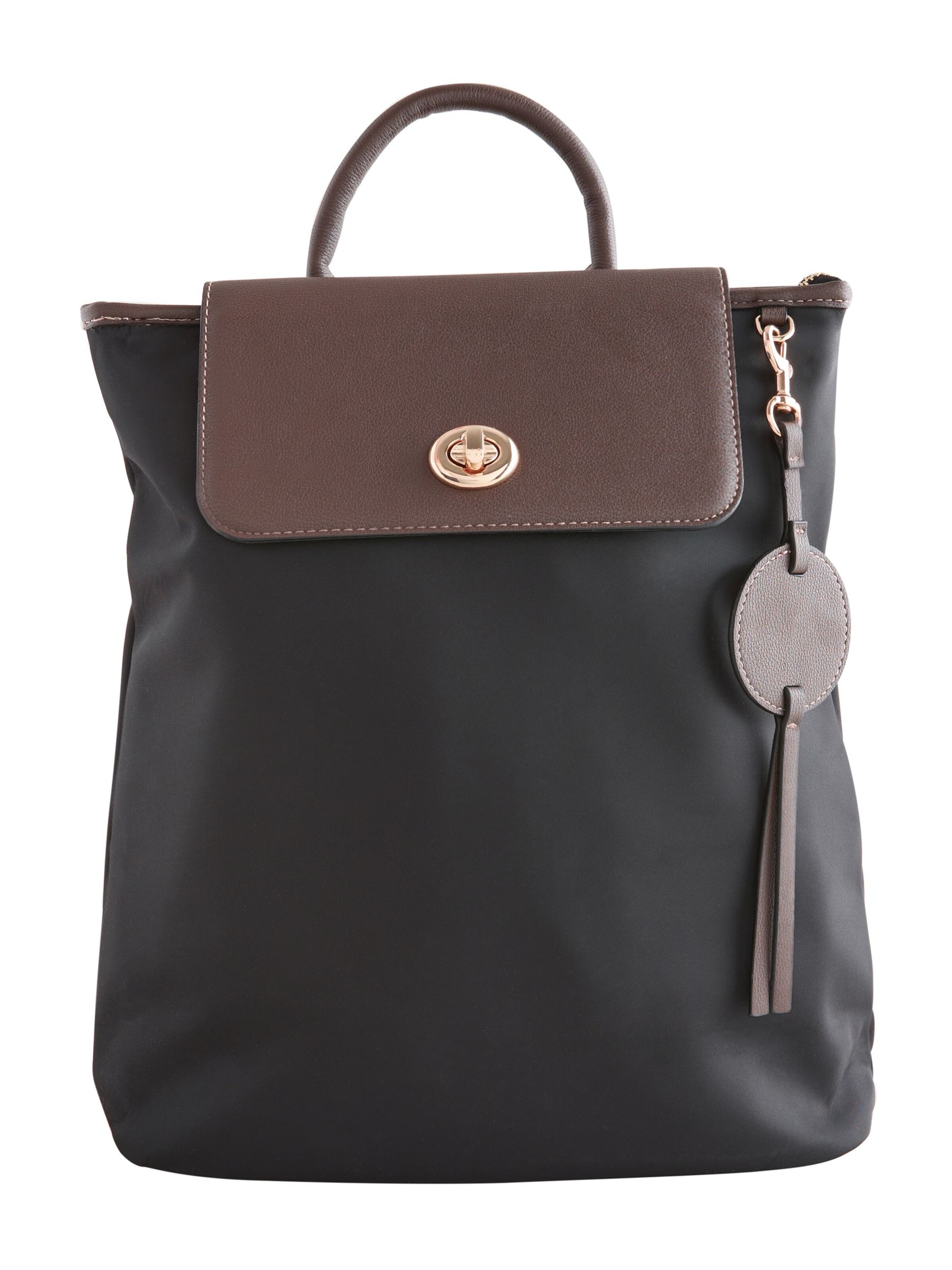 Next Rucksack in Schwarz: Vorderseite