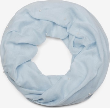 styleBREAKER Schlauchschal 'Loop Schal mit Perlen Applikation' in Blau: Vorderseite