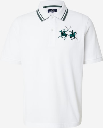 La Martina Poloshirt in Weiß: Vorderseite