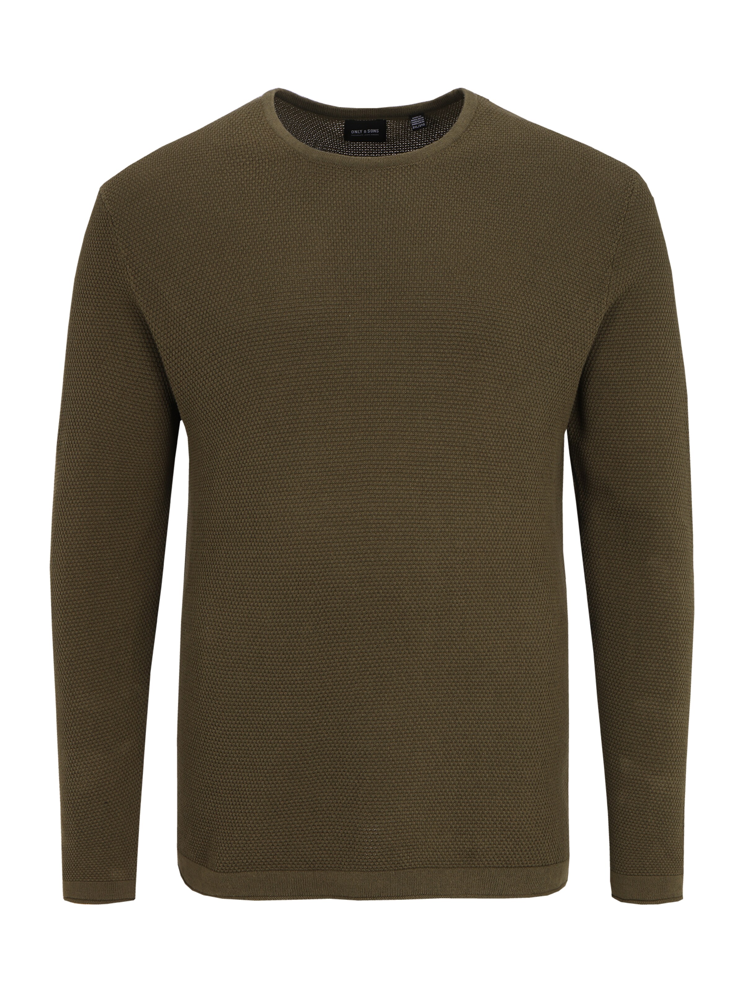 Männer Pullover & Strick Only & Sons Big & Tall Pullover 'ONSPANTER' in Oliv - BH74169