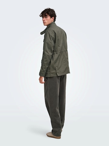 Only & Sons Between-Season Jacket 'ONSRAHUL' in Green