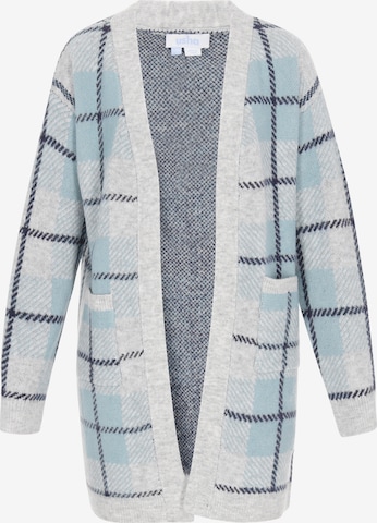 usha BLUE LABEL Gebreid vest in Grijs: voorkant