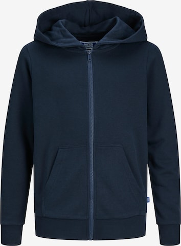 Jack & Jones Junior Кофта на молнии 'Bradley' в Синий: спереди