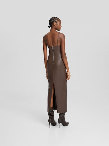 Bershka Dress in Brown