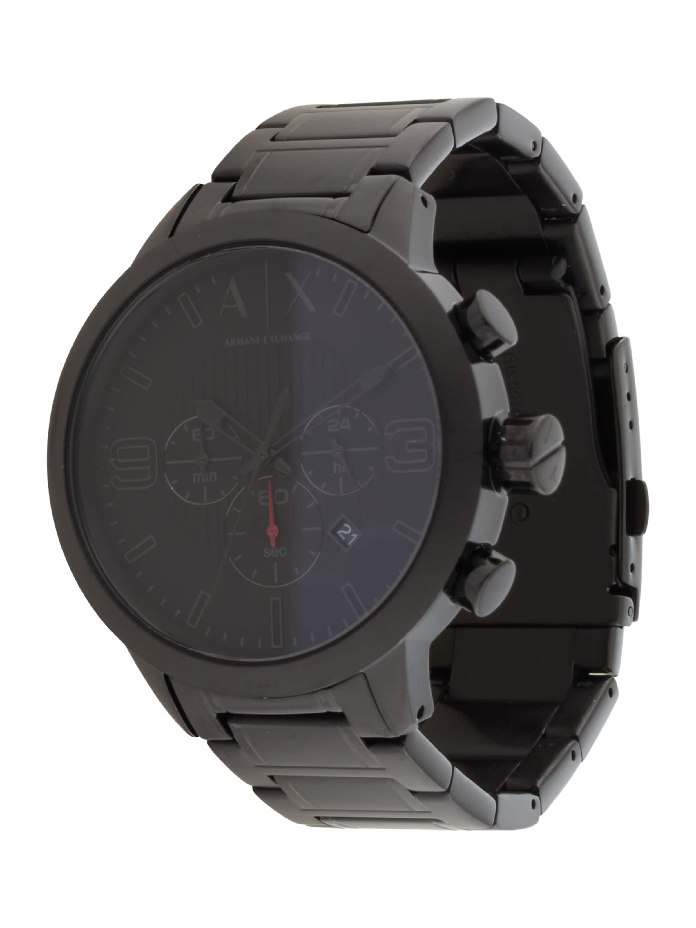 ARMANI EXCHANGE Analogt ur i sort: forside