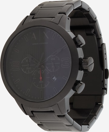 juoda ARMANI EXCHANGE Analoginis (įprasto dizaino) laikrodis: priekis