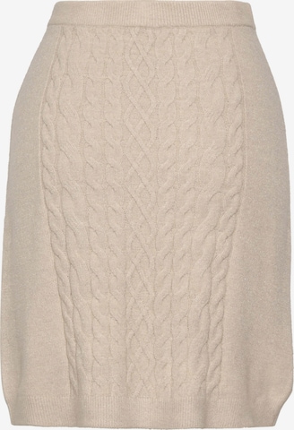 Cream Skirt 'Dela' in Beige