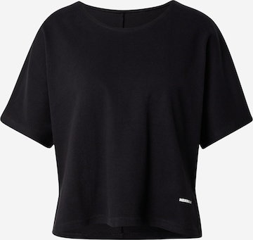NEBBIA Λειτουργικό μπλουζάκι σε μαύρο: μπροστά