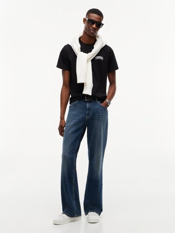 juoda Tommy Jeans Marškinėliai