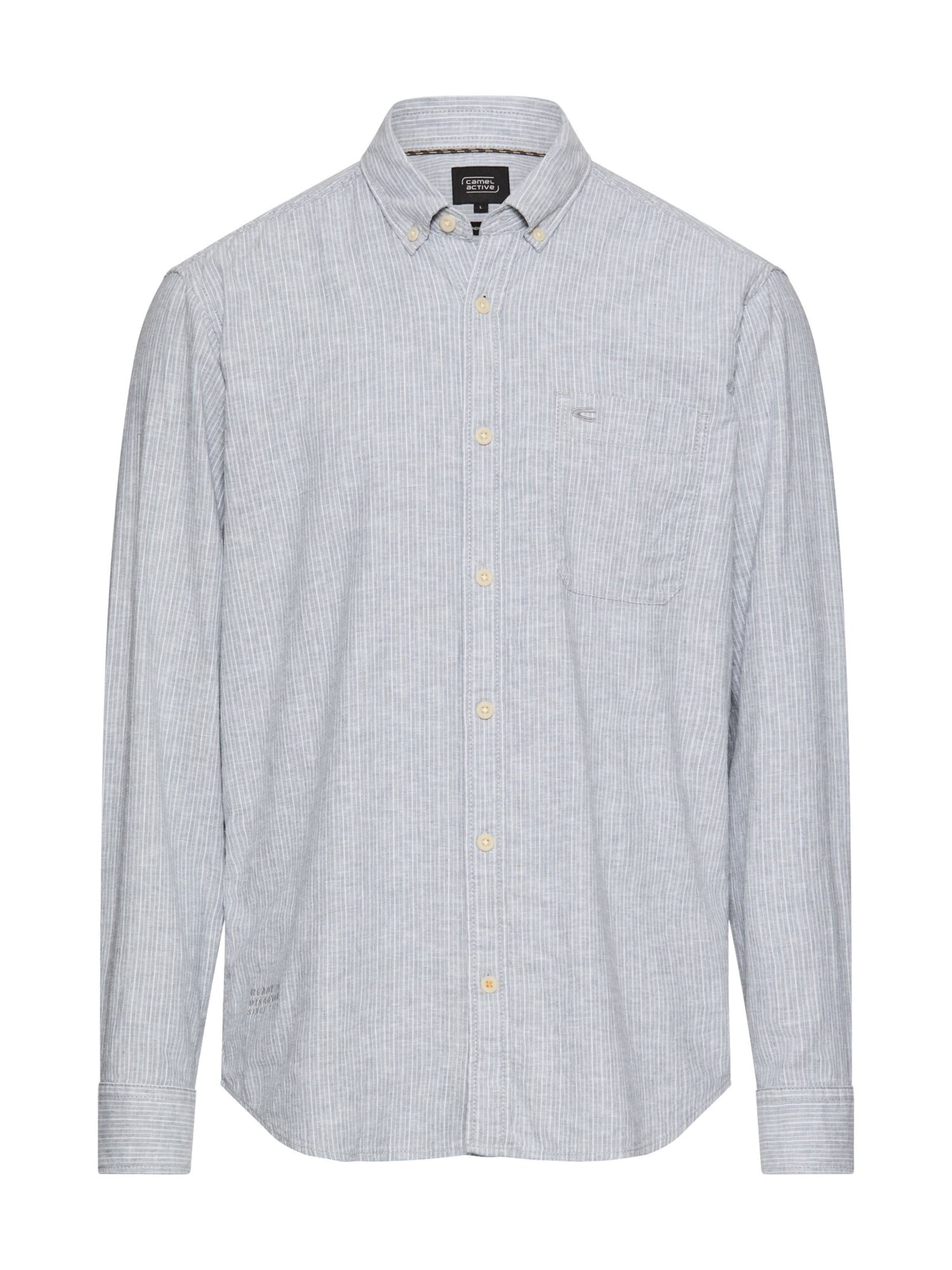 CAMEL ACTIVE Regular fit Button Up Shirt in Grey: front