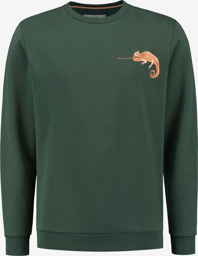 Shiwi Sweatshirt 'Cameleon' i mørkegrønn / oransje, Produktvisning