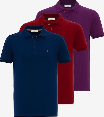 Maglietta Anou Anou di colore navy / lilla / rosso scuro, Visualizzazione prodotti