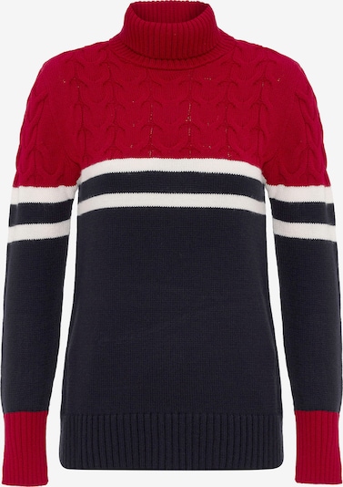 Jacey Quinn Pullover in rot / schwarz / weiß, Produktansicht