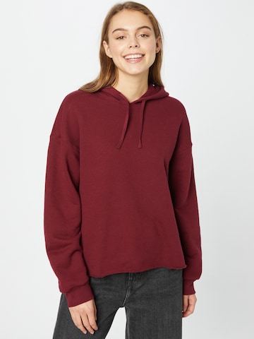 NIKE Athletic Sweatshirt in Red: front