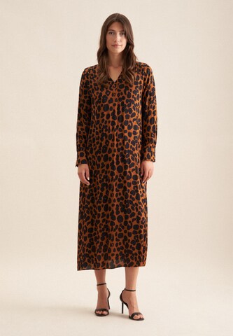 SEIDENSTICKER Jurk 'Schwarze Rose' in Bruin