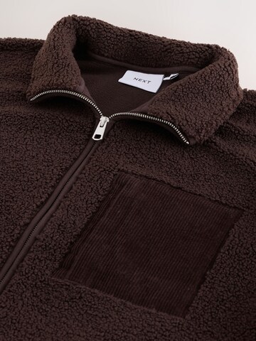 Giacca di pile di Next in marrone