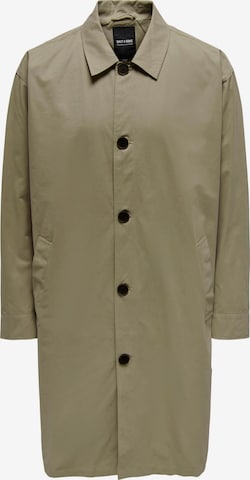 Only & Sons Between-seasons coat 'Malcom' in Beige: front