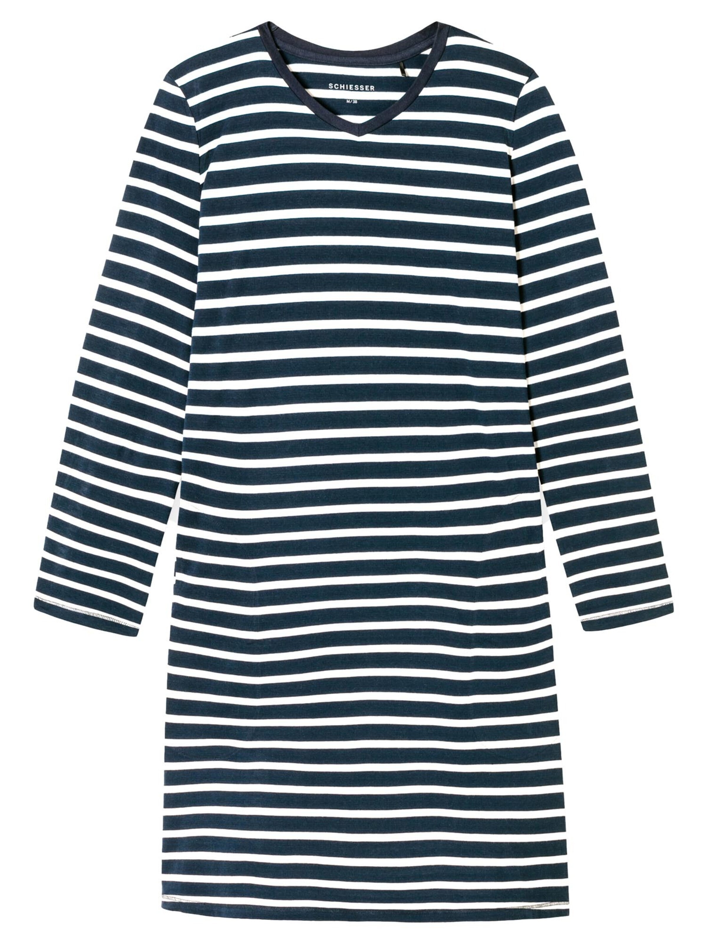 SCHIESSER Nachthemd 'Casual Essentials'‌ in Blau: Vorderseite