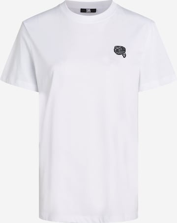 T-shirt Karl Lagerfeld en blanc : devant