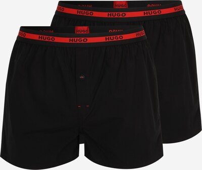 HUGO Boxershorts in de kleur Oranjerood / Zwart, Productweergave