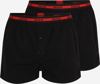 HUGO Red Boxershorts in orangerot / schwarz, Produktansicht