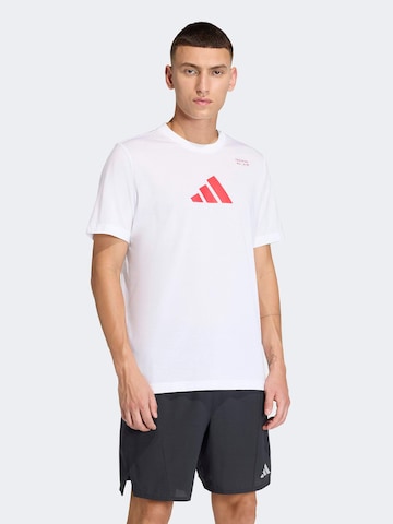 balts ADIDAS PERFORMANCE Sporta krekls